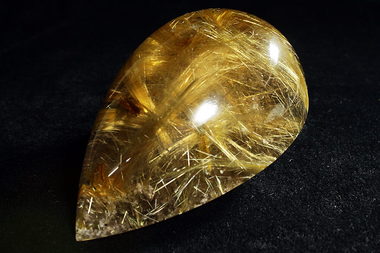 596 天然石 ゴールドルチル 14㎜ 針水晶 ピアス イヤリングの+ ...